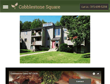 Tablet Screenshot of cobblestonesquareapt.com